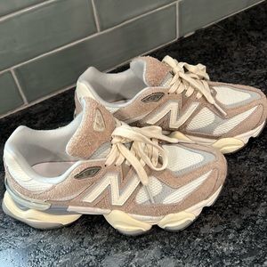 Grey, Cream, Tan New Balance shoes